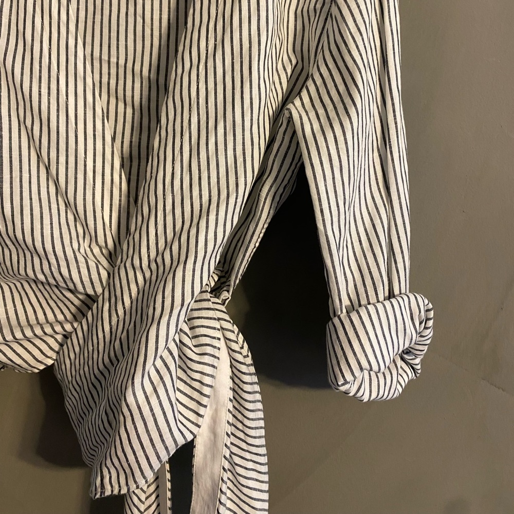 Rag & Bone Tie Stripe Blouse